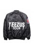 Kanye West Singer Yeezus Tour Bomber Satin Green / Black Jacket